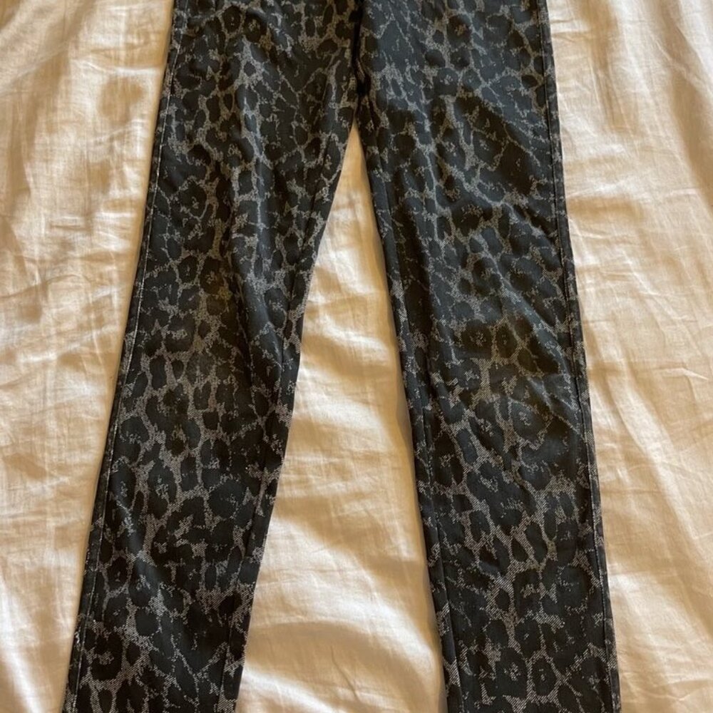 Girls black and grey Calzedonia leggings, pre-owned, size girls 11-12